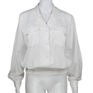 Vintage Christie & Jill Sheer Pull Over Blouse Size 12